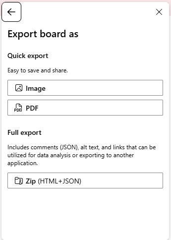 Desktop App Export Options